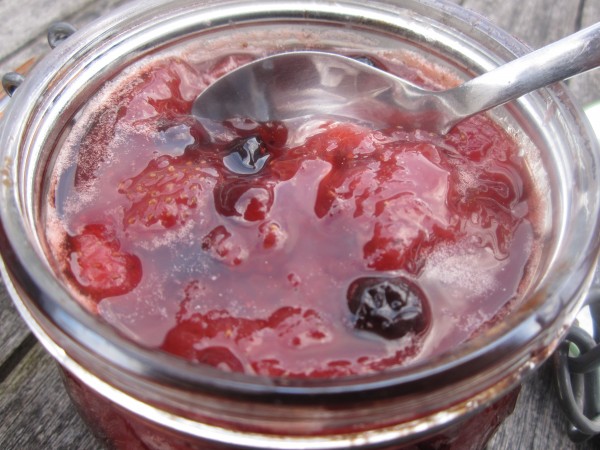 Strawberry and Sour Cherry Jam Recipe - foodnerd4life
